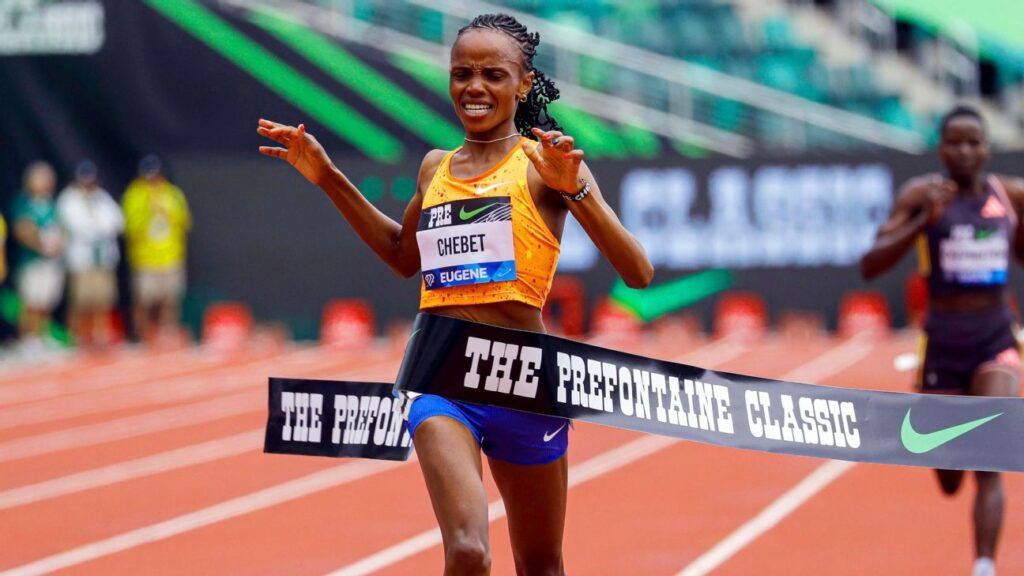 Kenyan runner Beatrice Chebet smashes her own 5k world record