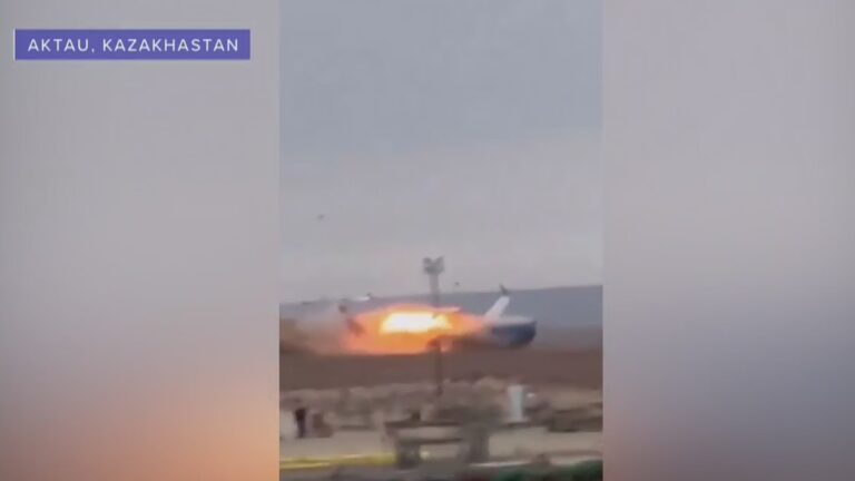 Azerbaijani airliner crashes in Kazakhstan, killing 38, officials say