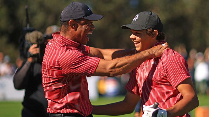 Charlie Woods hits first-ever hole-in-one playing alongside father Tiger at PNC Championship