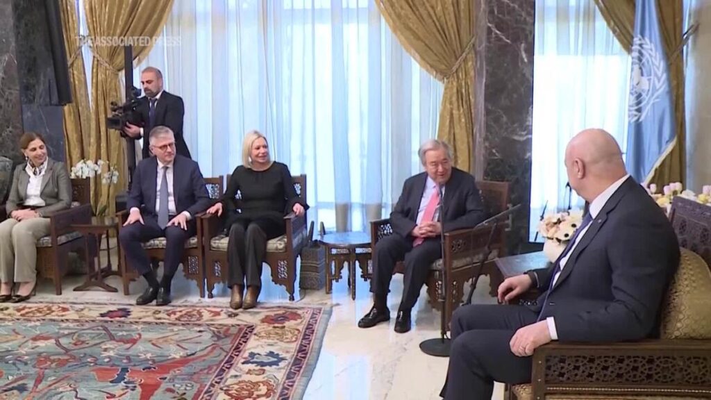 UN chief hopes for 'new chapter of peace' in meeting with new Lebanese president