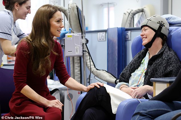 Princess of Wales tells patient she ‘got so attached’ to her chemotherapy port as she battled cancer and ‘hesitated’ when medics said it could be removed