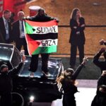 After Super Bowl stunt, protester calls on Trump to act with compassion and empathy for Palestinians