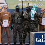 Hamas releases three more Israeli hostages as part of ceasefire deal – video | Israel-Gaza war