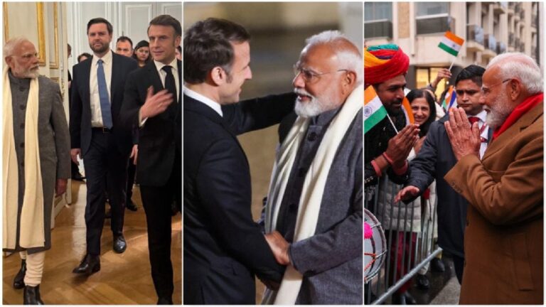 Key Moments From PM Modi’s Day 1 Of France Visit: Meeting Macron, JD Vance And Diaspora Welcome