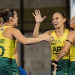 Hockeyroos keep home fans entertained in soggy Sydney