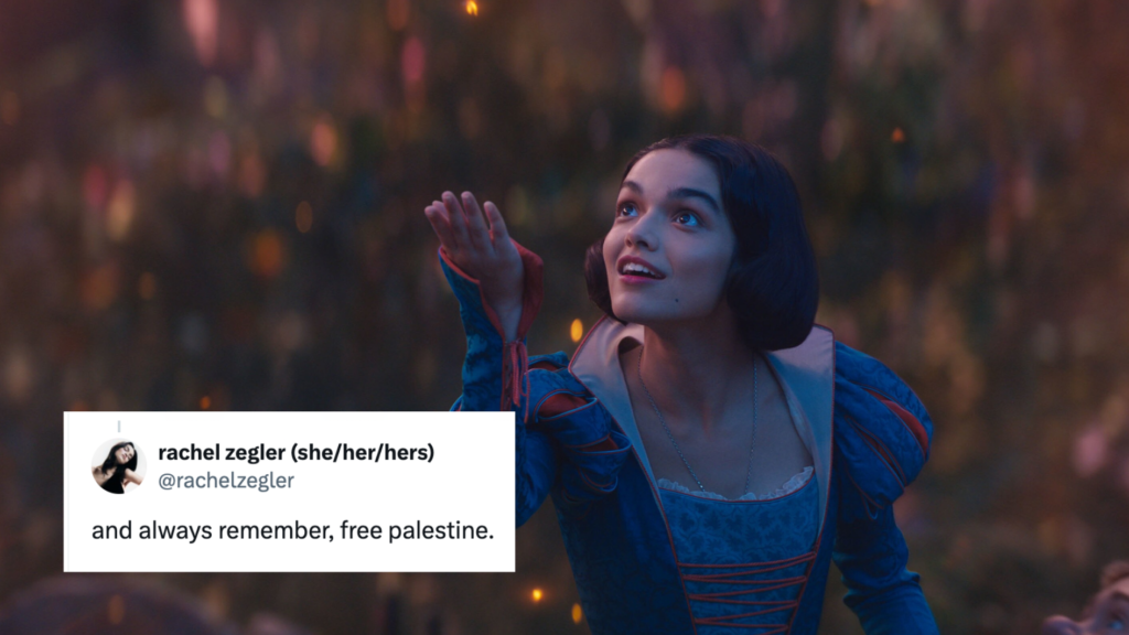 Snow White star Rachel Zegler celebrated for refusing to delete ‘free Palestine’ post Snow White star Rachel Zegler celebrated for refusing to delete ‘free Palestine’ post